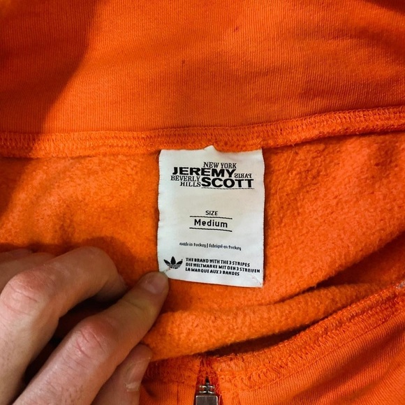 Rare sample adidas Jeremy Scott sweater fleece sweatshirt jacket - Picture 7 of 11